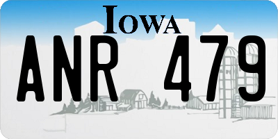 IA license plate ANR479