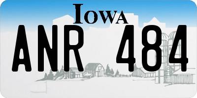 IA license plate ANR484