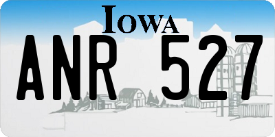 IA license plate ANR527