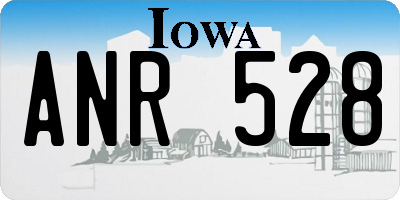 IA license plate ANR528