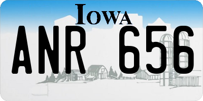 IA license plate ANR656