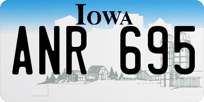 IA license plate ANR695