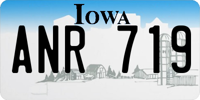 IA license plate ANR719