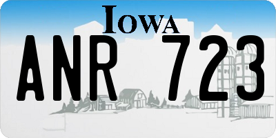 IA license plate ANR723