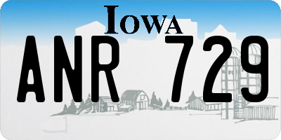 IA license plate ANR729