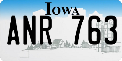 IA license plate ANR763