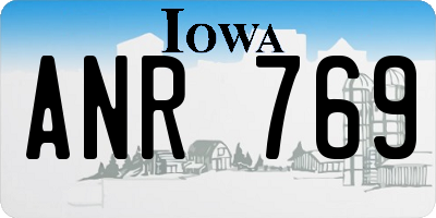 IA license plate ANR769