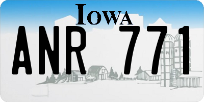 IA license plate ANR771