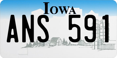 IA license plate ANS591