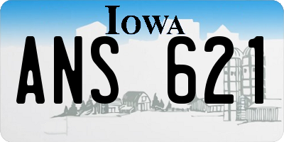 IA license plate ANS621