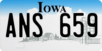 IA license plate ANS659