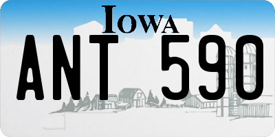 IA license plate ANT590