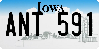 IA license plate ANT591