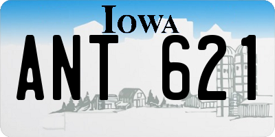 IA license plate ANT621
