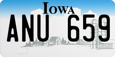 IA license plate ANU659