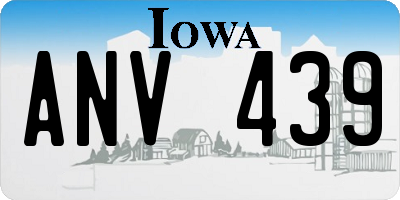 IA license plate ANV439