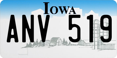 IA license plate ANV519