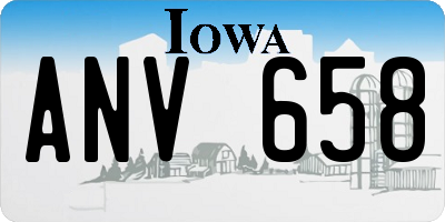 IA license plate ANV658