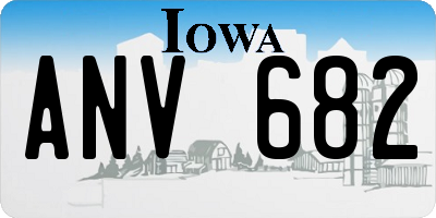 IA license plate ANV682