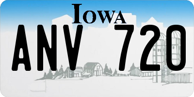 IA license plate ANV720