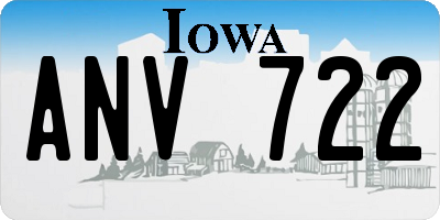 IA license plate ANV722