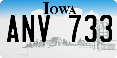 IA license plate ANV733