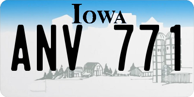 IA license plate ANV771