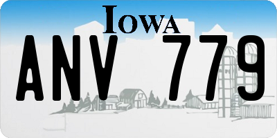 IA license plate ANV779