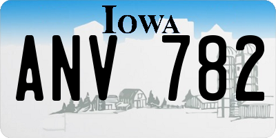 IA license plate ANV782
