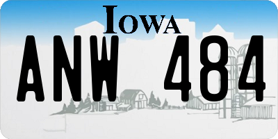IA license plate ANW484