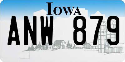 IA license plate ANW879
