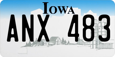 IA license plate ANX483