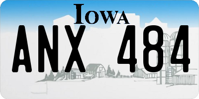 IA license plate ANX484