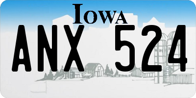 IA license plate ANX524