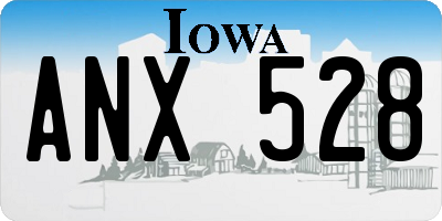 IA license plate ANX528