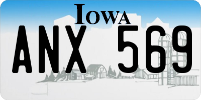 IA license plate ANX569