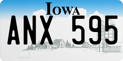 IA license plate ANX595