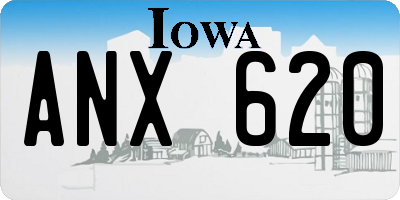 IA license plate ANX620