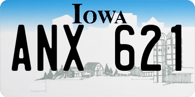 IA license plate ANX621