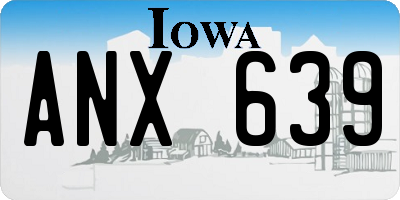 IA license plate ANX639