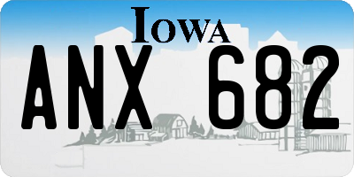 IA license plate ANX682