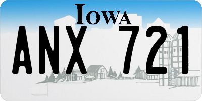 IA license plate ANX721
