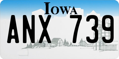 IA license plate ANX739