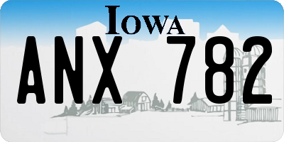 IA license plate ANX782