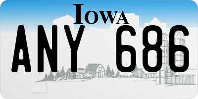 IA license plate ANY686