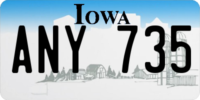 IA license plate ANY735
