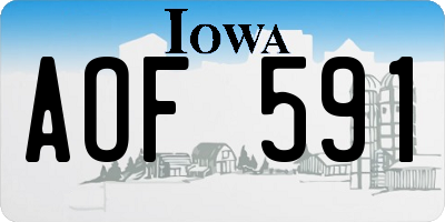 IA license plate AOF591