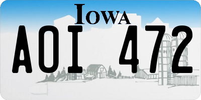 IA license plate AOI472