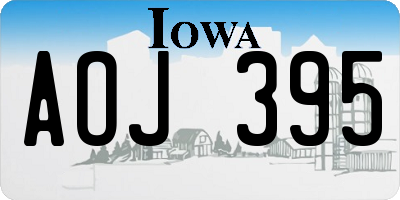 IA license plate AOJ395