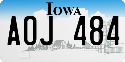 IA license plate AOJ484